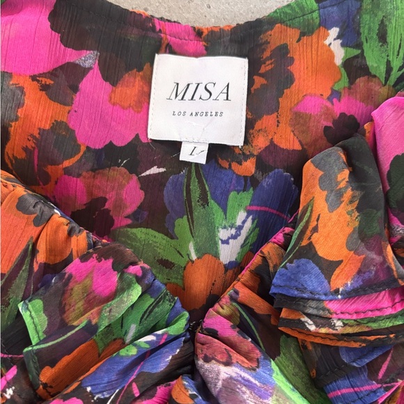 Misa Floral Ruffle Blouse - Multicolor - Picture 7 of 8